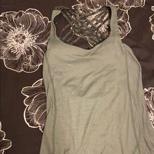 CAMO/POLKA DOT LULULEMON tank top